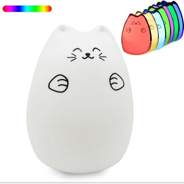 Kid's Bedroom Cute Cat LED Night Light - Image 11