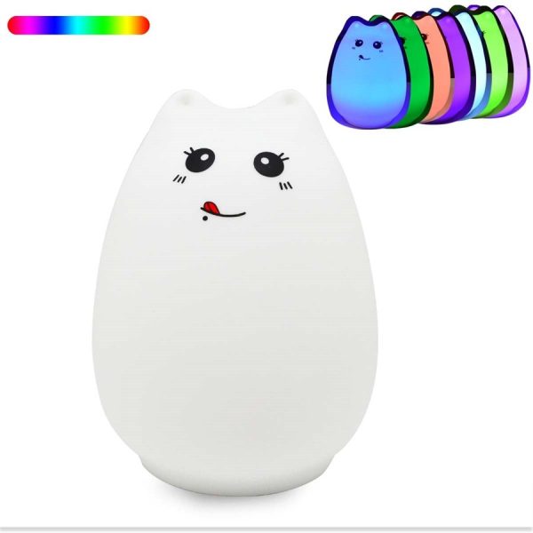 Kid's Bedroom Cute Cat LED Night Light - Image 9