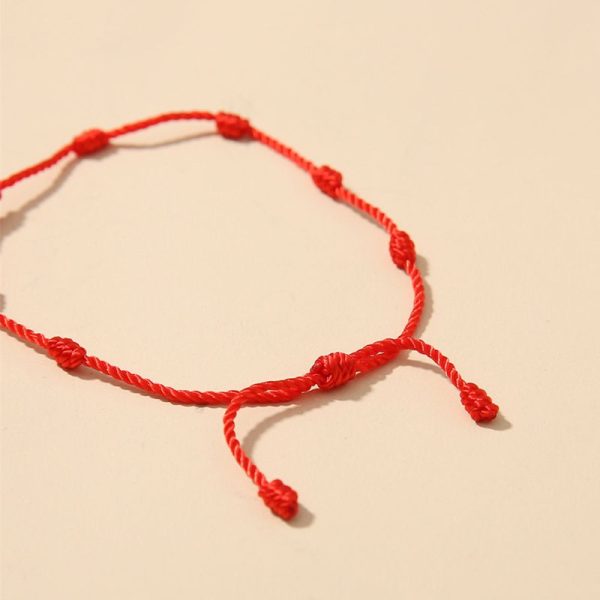 7 Knots Red String Luck Bracelets 2 pcs Set - Image 5