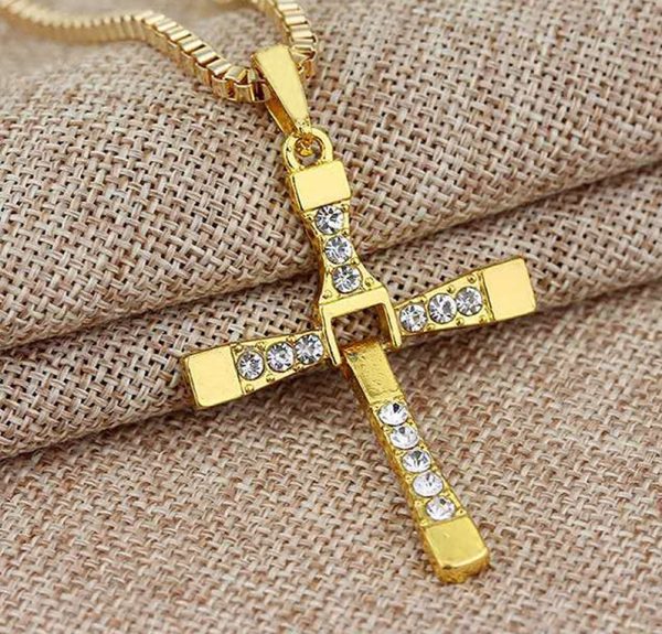 Men's Cross Shaped Pendant Necklace - Image 5