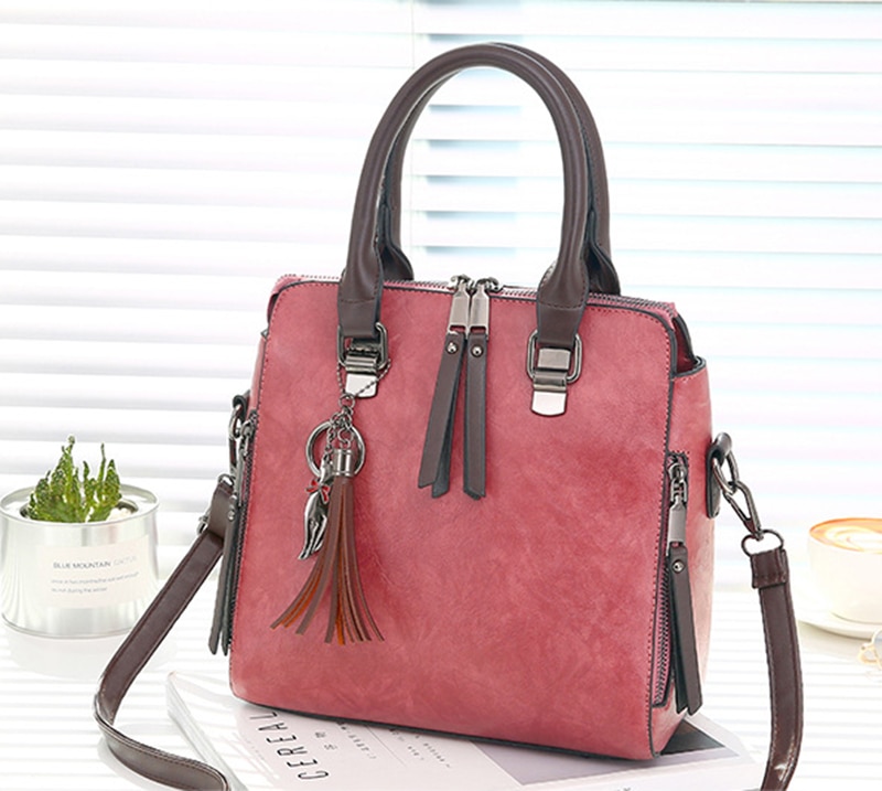 Women's Vintage PU Leather Handbag