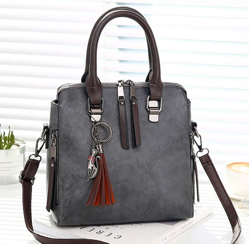 Women's Vintage PU Leather Handbag