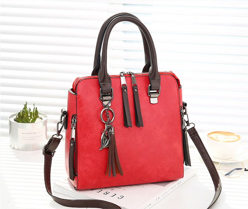 Women's Vintage PU Leather Handbag