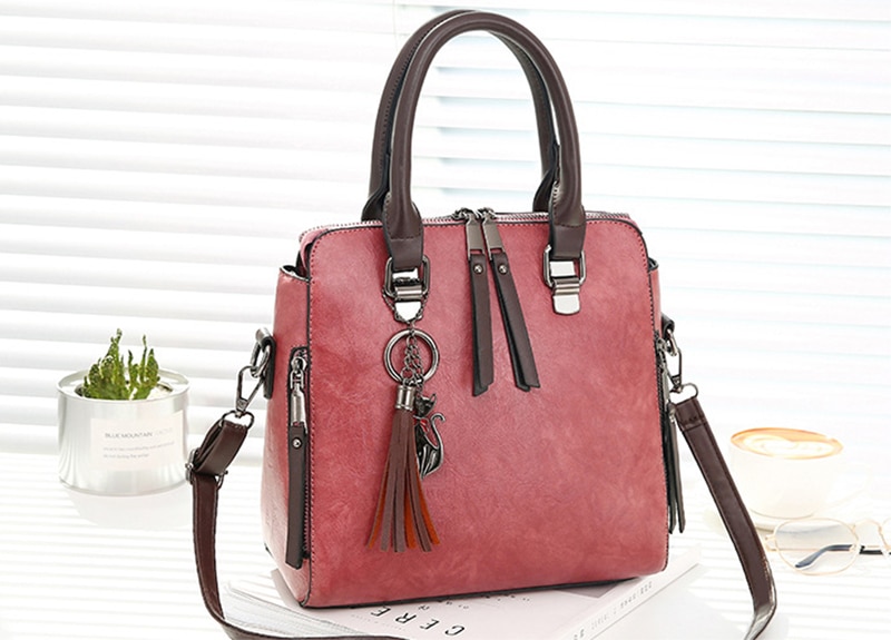 Women's Vintage PU Leather Handbag