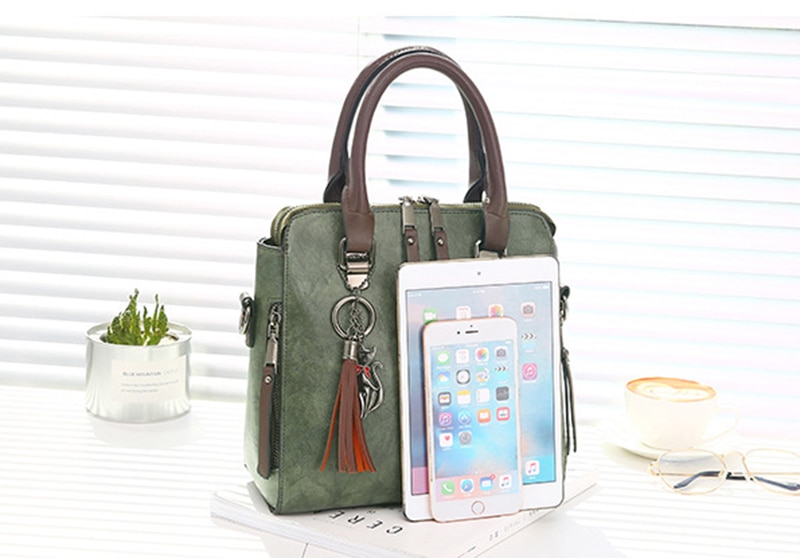 Women's Vintage PU Leather Handbag