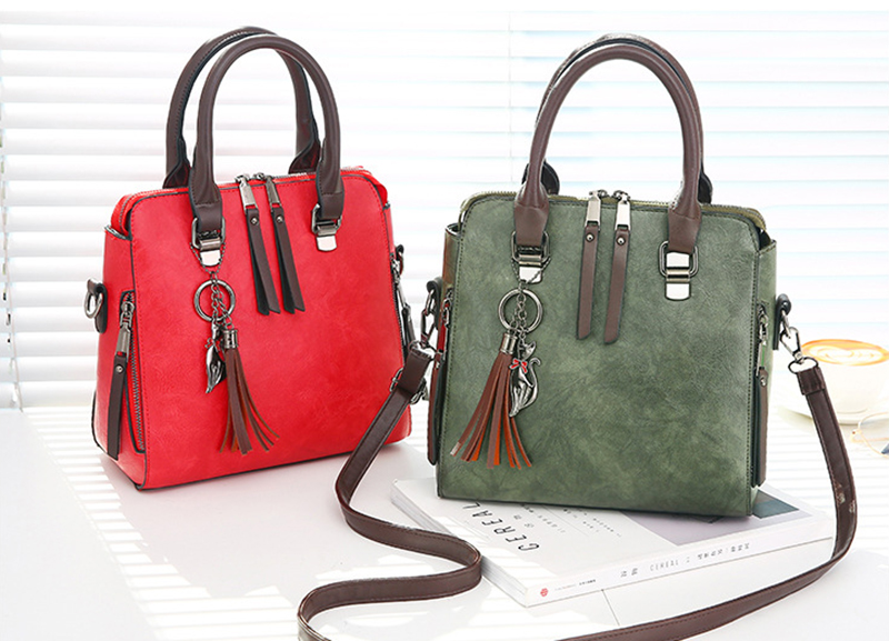 Women's Vintage PU Leather Handbag