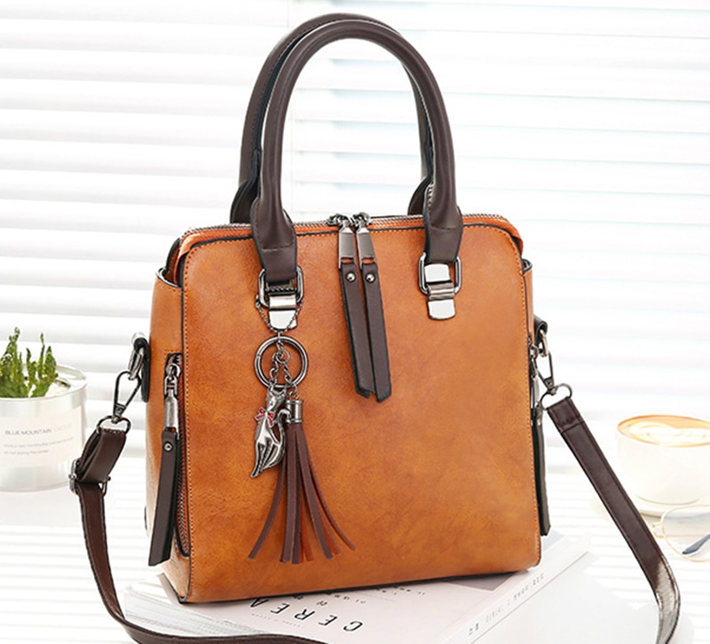 Women's Vintage PU Leather Handbag