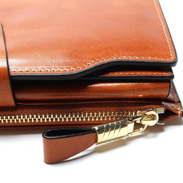 Women's Leather Long Wallet - Image 6
