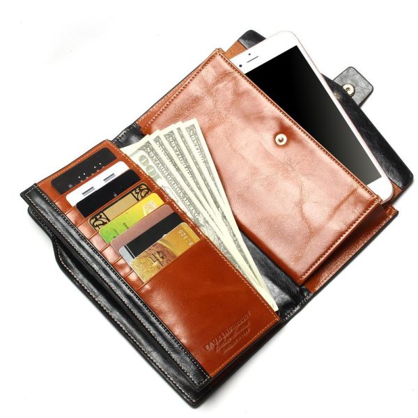 Women's Leather Long Wallet - Image 4
