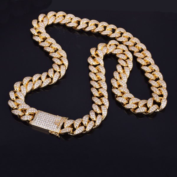 Men's Heavy Zircon Cuban Link Chain - Image 8