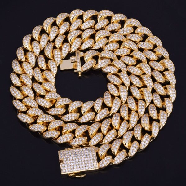 Men's Heavy Zircon Cuban Link Chain - Image 13