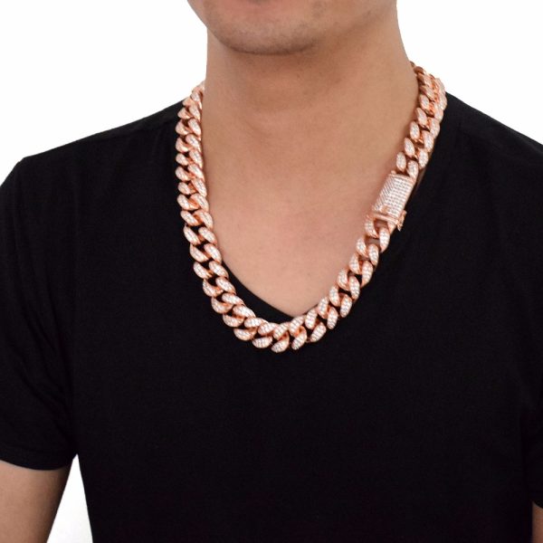 Men's Heavy Zircon Cuban Link Chain - Image 5