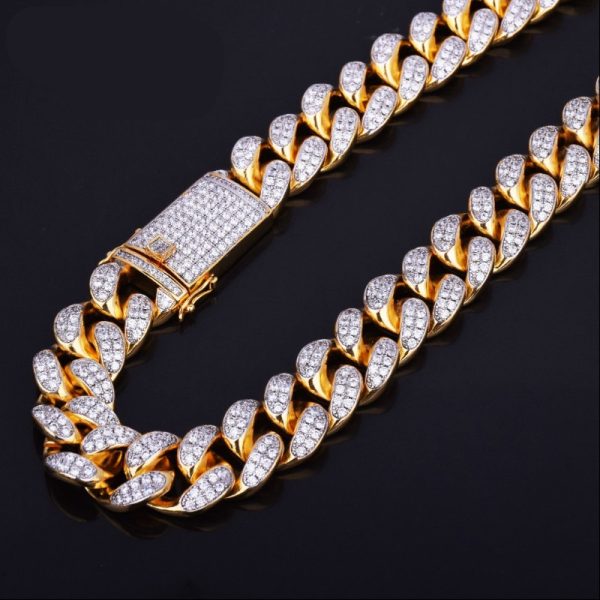 Men's Heavy Zircon Cuban Link Chain