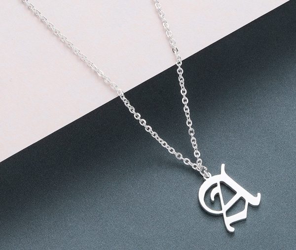 Men's Gothic Letter Shaped Pendant Necklace - Image 3