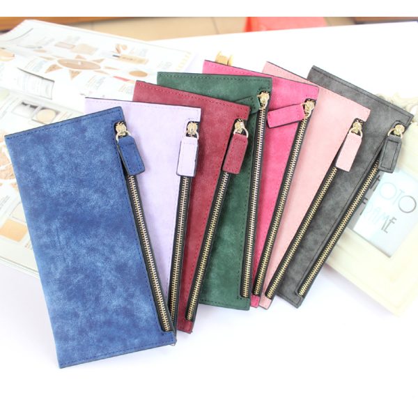 Women's Slim Marble Leather Wallet - Image 6