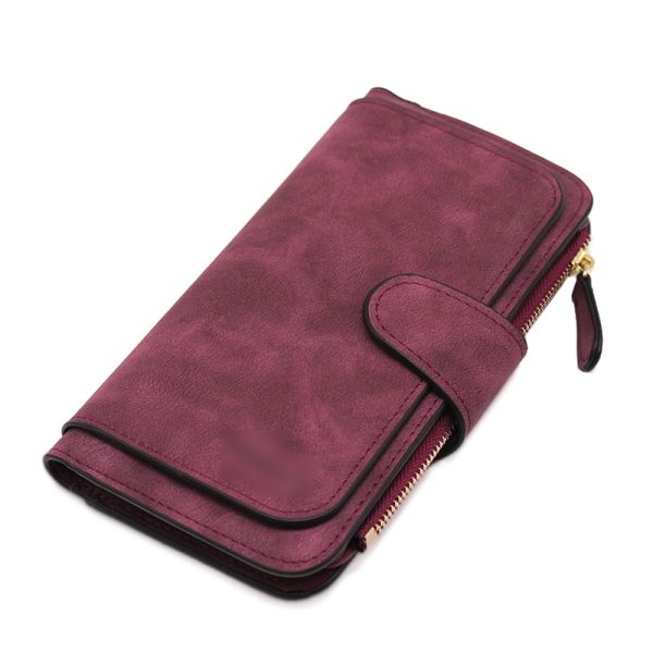 Women's Faux Suede Wallet - Image 3