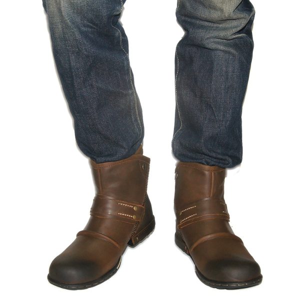 Men's Genuine Leather Combat Boots - Image 7