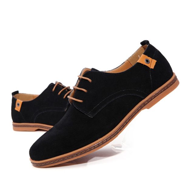 Men's Elegant Cow Suede Shoes - Image 8