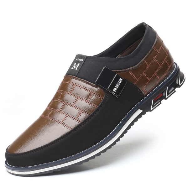Men's Casual Suede Panelled Slip-One Shoes - Image 5
