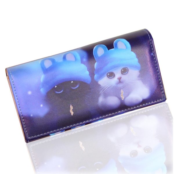 Women's Soft Cat Printed Long Wallets