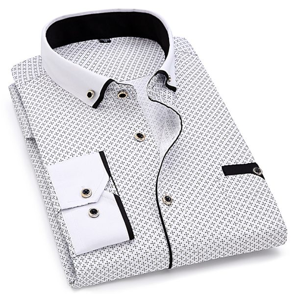 MEn's Casual Long Sleeve Shirt - Image 6