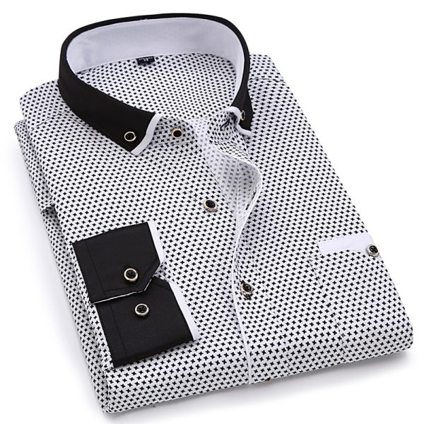 MEn's Casual Long Sleeve Shirt - Image 5