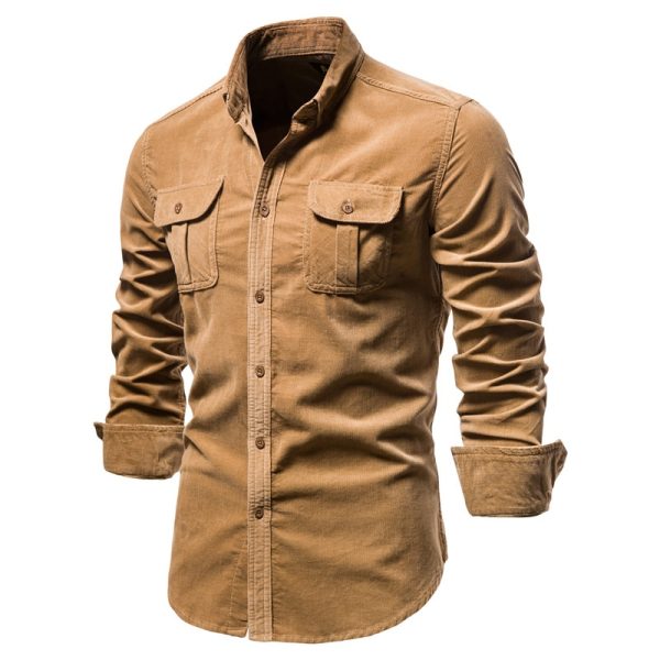 Men's Casual Velour Shirt