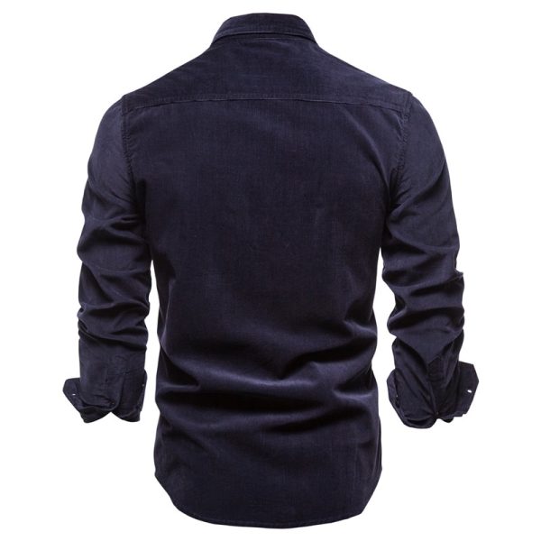 Men's Casual Velour Shirt - Image 4