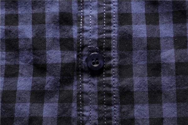 Men's Casual Cotton Plaid Patterned Shirt - Image 6