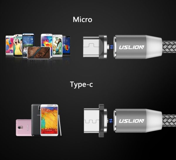 Magnetic USB Fast Charging Micro / Type C Cable - Image 6