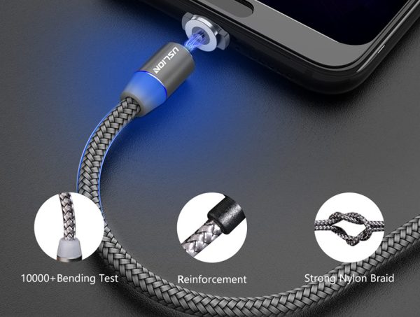 Magnetic USB Fast Charging Micro / Type C Cable - Image 8