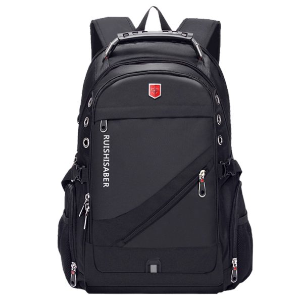 Men's Diagonal Zippper USB Backpack