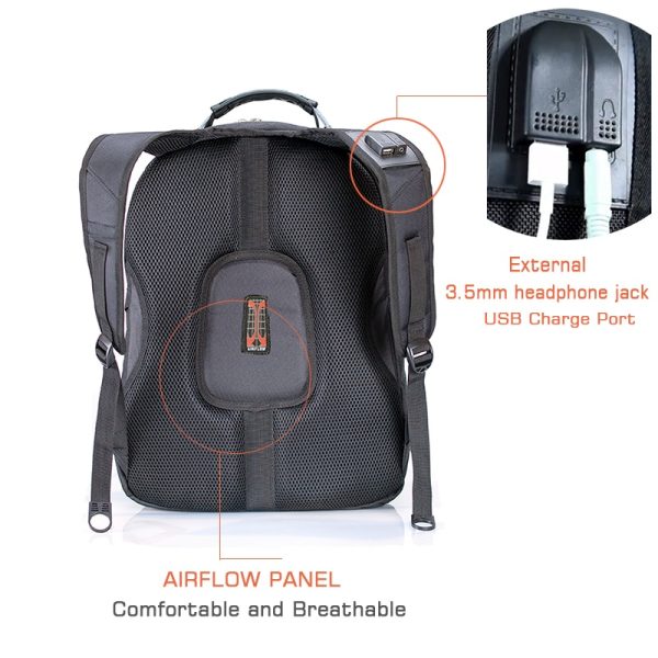 Men's Swiss Multifunctional Waterproof Laptop Backpack - Image 3