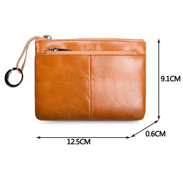 Men's Genuine Leather Short Wallet - Image 6