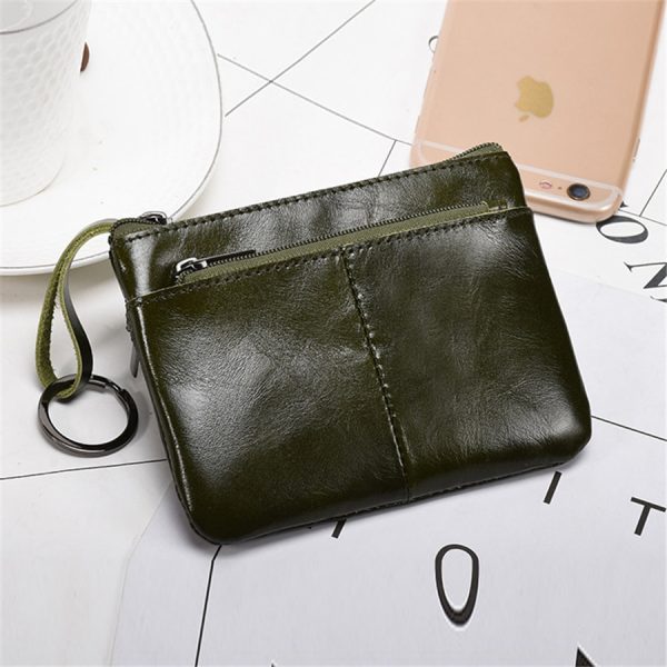 Men's Genuine Leather Short Wallet - Image 5