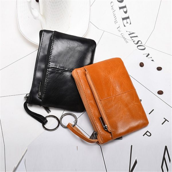 Men's Genuine Leather Short Wallet - Image 3