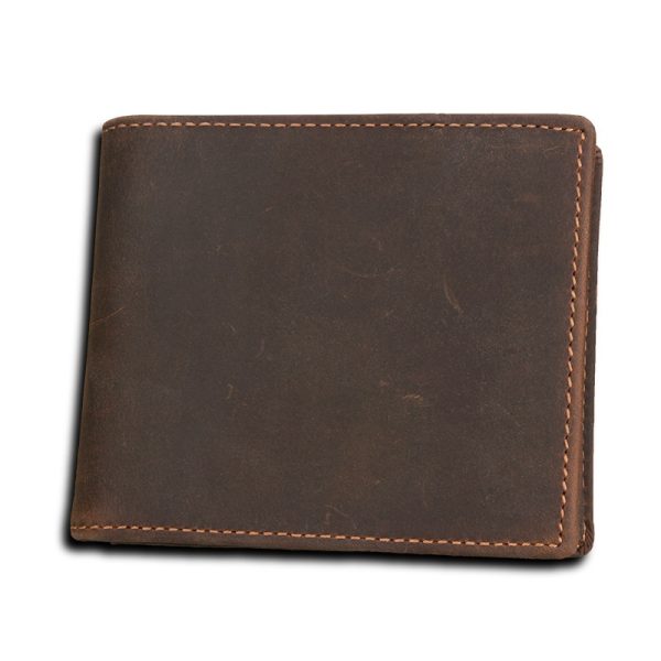 Men’s Vintage Compact Genuine Leather Wallet - Image 5