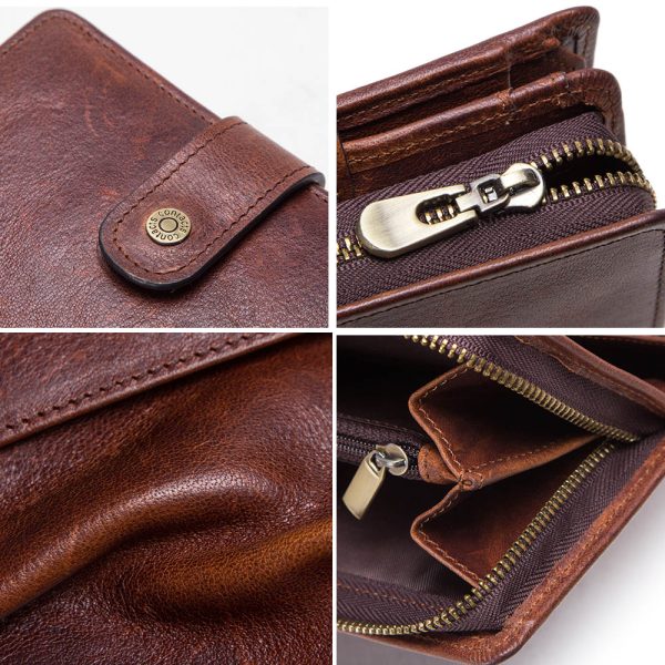 Men's Classic Vintage Leather Wallet - Image 5