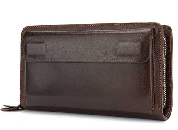 Men's Long Leather Wallet