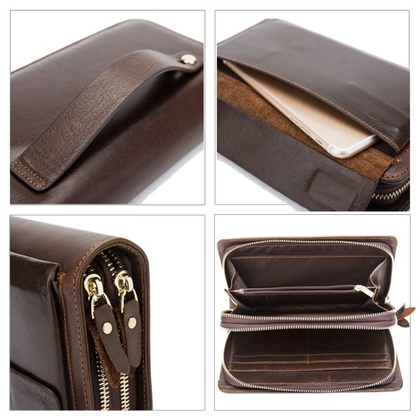 Men's Long Leather Wallet - Image 4