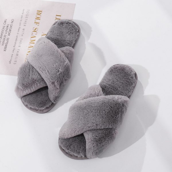 Women's Fashion Winter Plush Home Slippers - Image 7