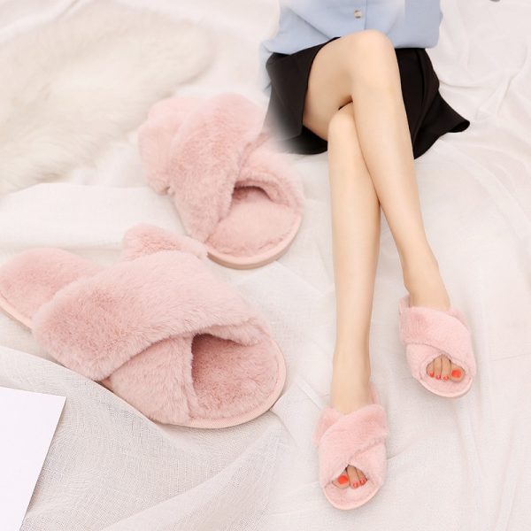 Women's Fashion Winter Plush Home Slippers - Image 4