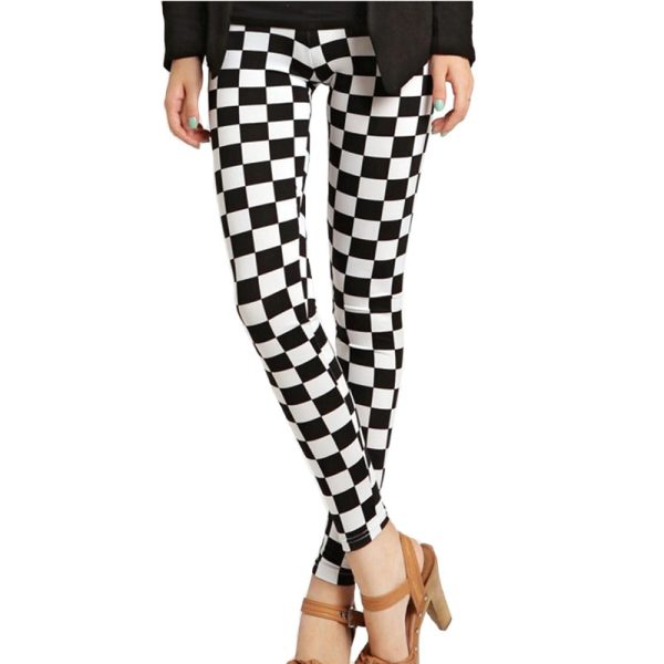 Women's Elastic Printed Leggins - Image 6