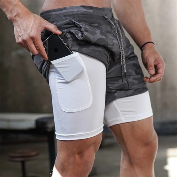 Men's Camouflage Printed Running Shorts - Image 3