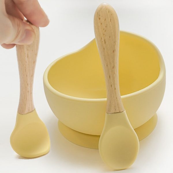 Baby's Wooden Handle Fork and Spoon Set - Image 6