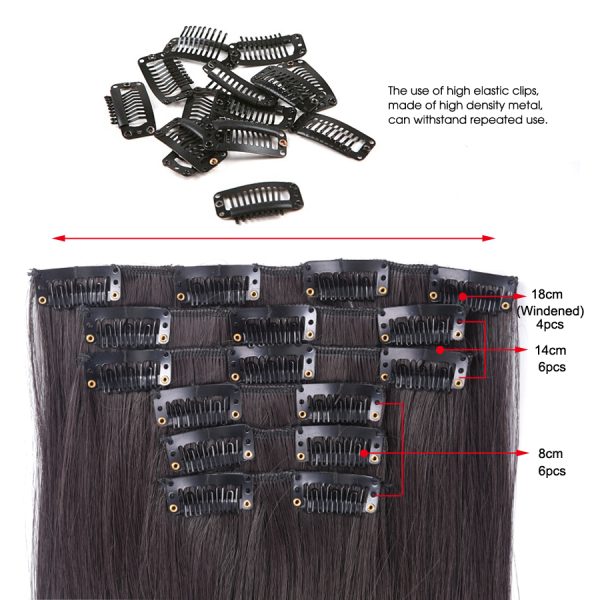 Straight Heat Resistant False Synthetic Hair - Image 6