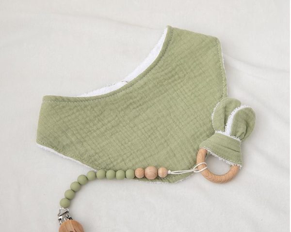 Baby Teether and Triangle Scarf Set - Image 4