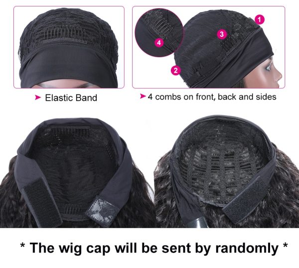 100% Human Hair Grip Headband Wig - Image 4