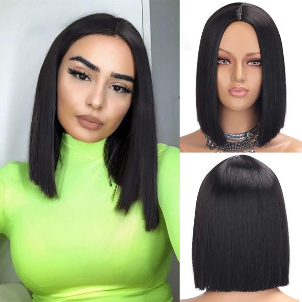 Short Bob Synthetic Hair Wig - Image 3