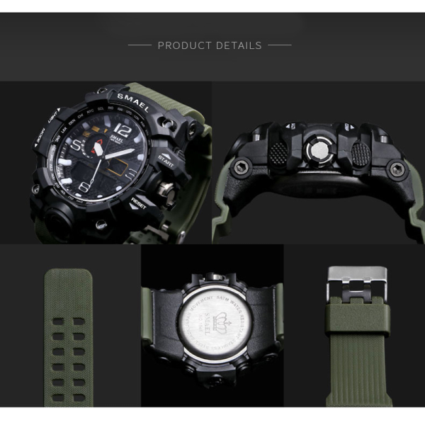 Rugged Sports Watches for Men with Digital and Analogue Display - Image 6
